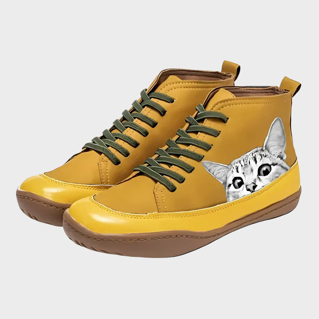 Kitty - Botas de couro para amantes de gatos