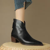 Camila - Botins de Luxo com Salto Baixo