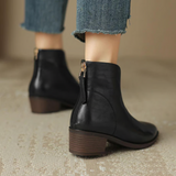 Camila - Botins de Luxo com Salto Baixo