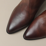 Camila - Botins de Luxo com Salto Baixo