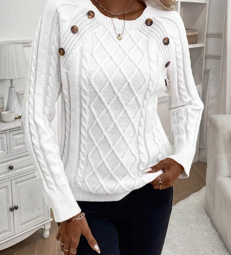 Francisca - Camisola de Malha com Botões