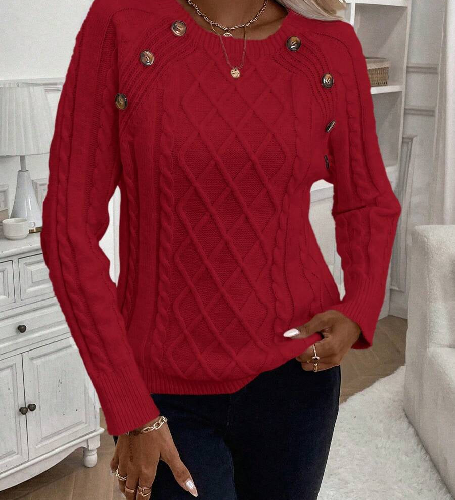 Francisca - Camisola de Malha com Botões