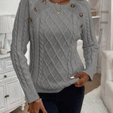 Francisca - Camisola de Malha com Botões