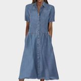 Vestido de ganga estiloso