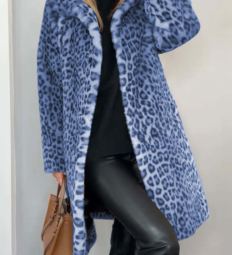 Leia – Dlouhý kabát Leopard