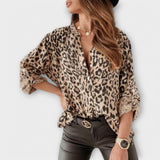 Iara - Moderní halenka s leopardím potiskem