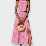 Moema - Conjunto Rosa em Renda