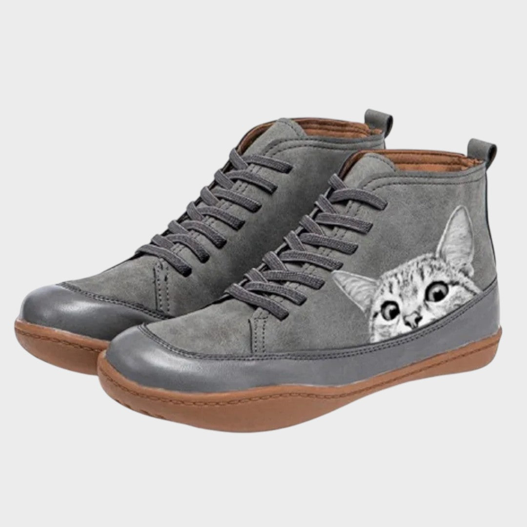 Kitty - Botas de couro para amantes de gatos