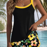 Elisa - Tankini de Duas Peças Elegante