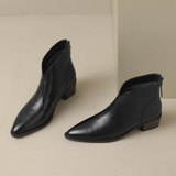 Camila - Botins de Luxo com Salto Baixo