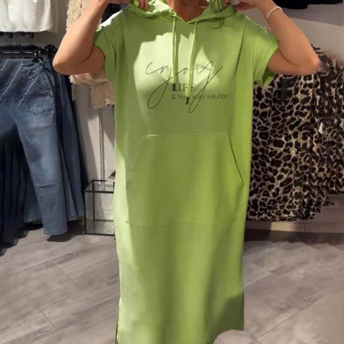 Sásquia - Vestido casual com capuz