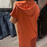 Sásquia - Vestido casual com capuz