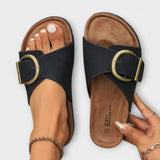 Margarida - Sandálias de cortiça para mulher com design de fivela