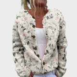 Margarida - Cardigan Floral de Outono