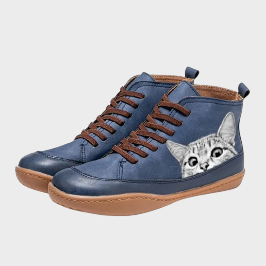 Kitty - Botas de couro para amantes de gatos