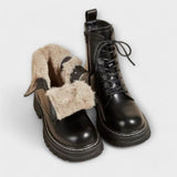 Flávia - Botas de couro para mulher
