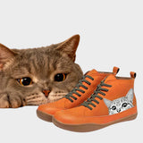 Kitty - Botas de couro para amantes de gatos