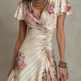 Aida - Vestido midi de cetim elegante