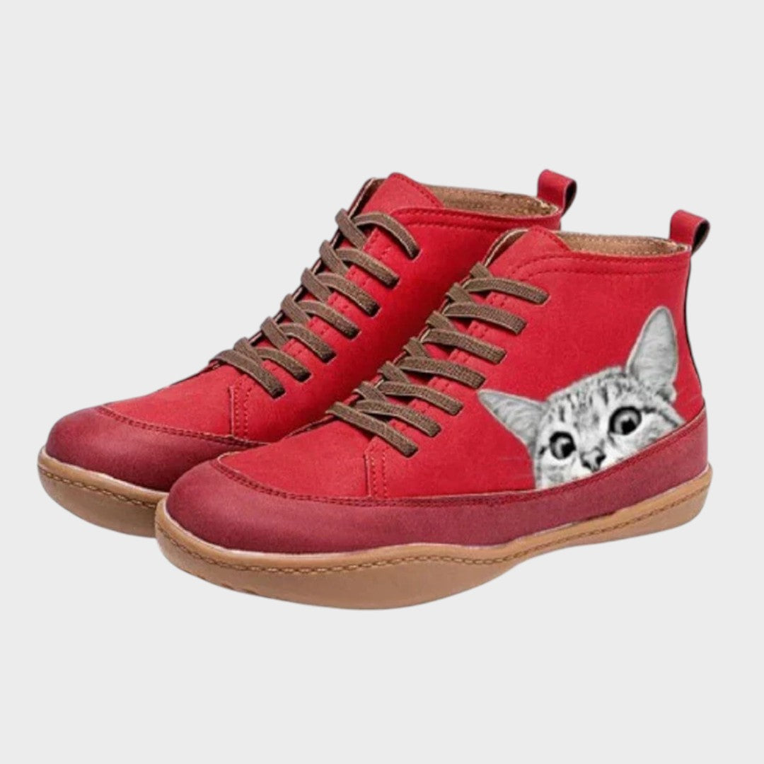 Kitty - Botas de couro para amantes de gatos