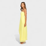 Flóssi - Vestido maxi amarelo