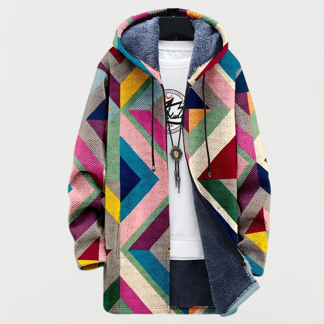 Sweatshirt com padrão geométrico
