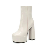 Carina - Botas com plataforma super alta com charme e confiança