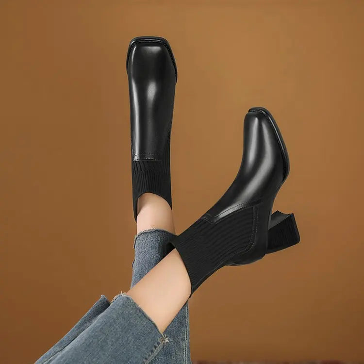 Cátia - Botas com plataforma elegantes