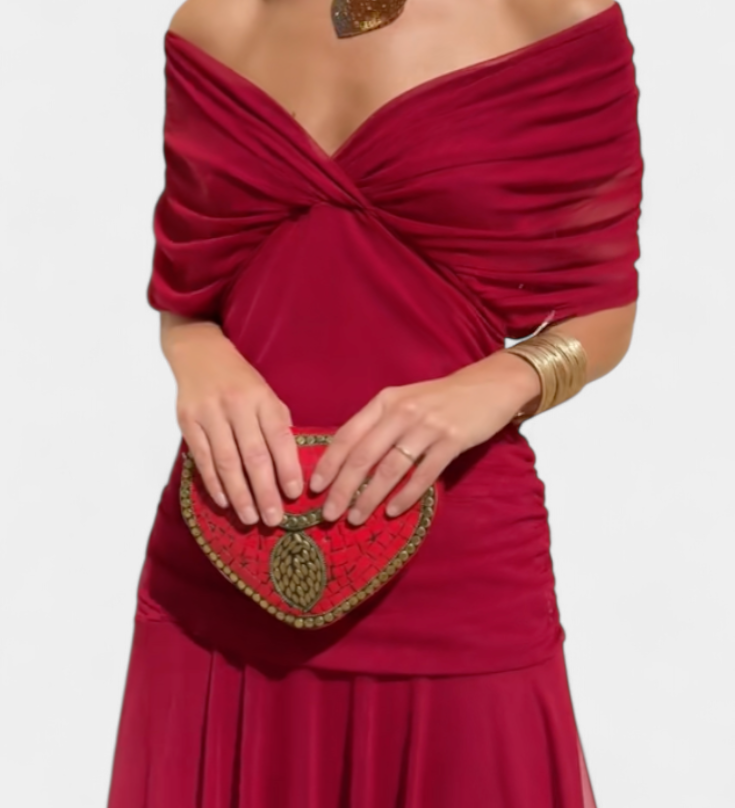 Luana - Vestido elegante com decote em V