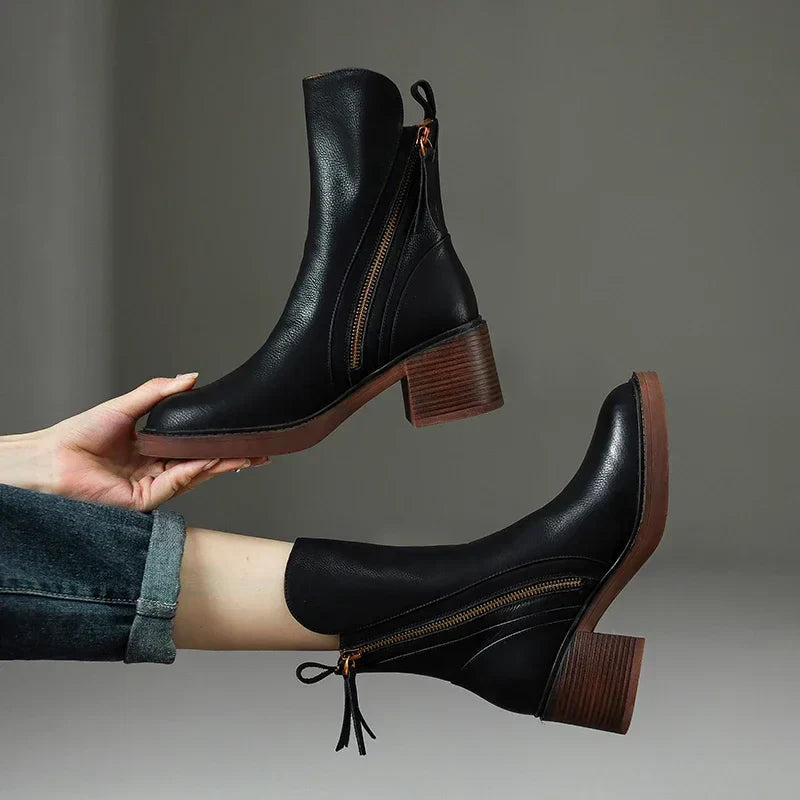Clara - Botas em pele