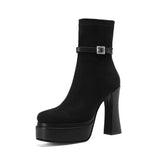 Janete - Botas de plataforma de luxo com conforto e estilo em cada passo