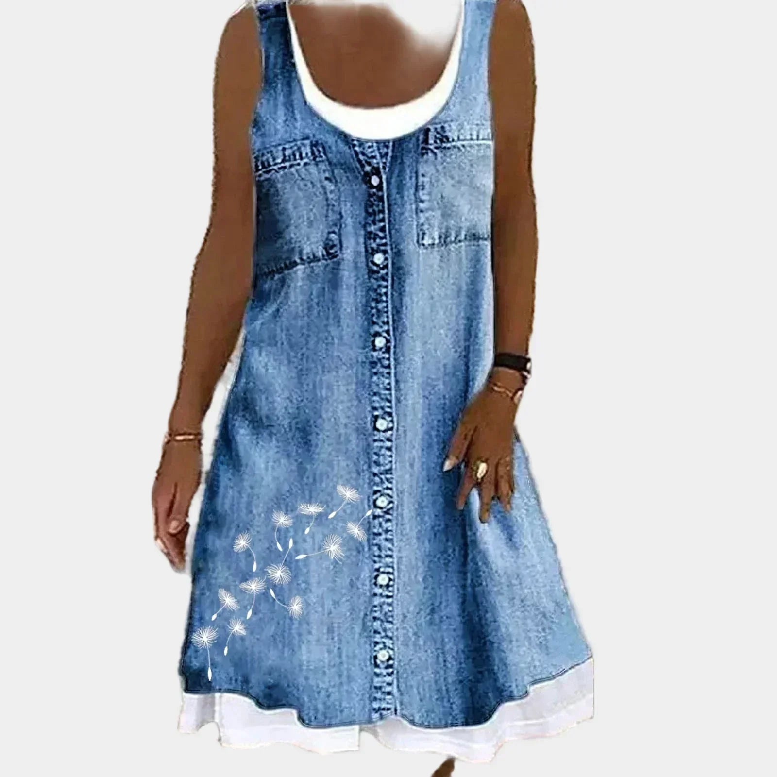 Vestido de Jeans Macio e Elegante