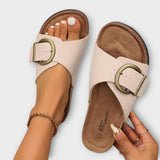 Margarida - Sandálias de cortiça para mulher com design de fivela