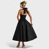 Efi - Vestido midi texturado