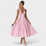 Efi - Vestido midi texturado