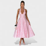 Efi - Vestido midi texturado