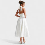 Efi - Vestido midi texturado
