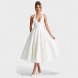 Efi - Vestido midi texturado