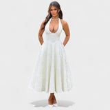 Efi - Vestido midi texturado