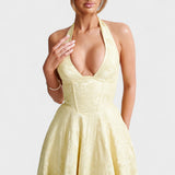Efi - Vestido midi texturado