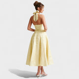 Efi - Vestido midi texturado
