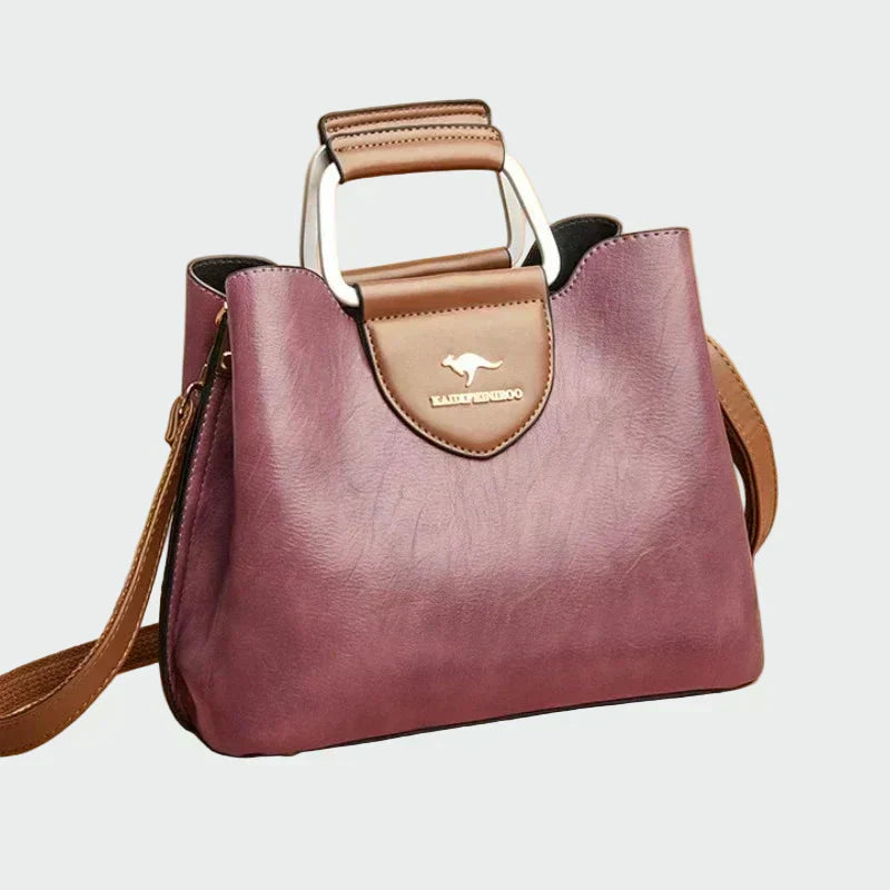 Bolsa de couro atemporal
