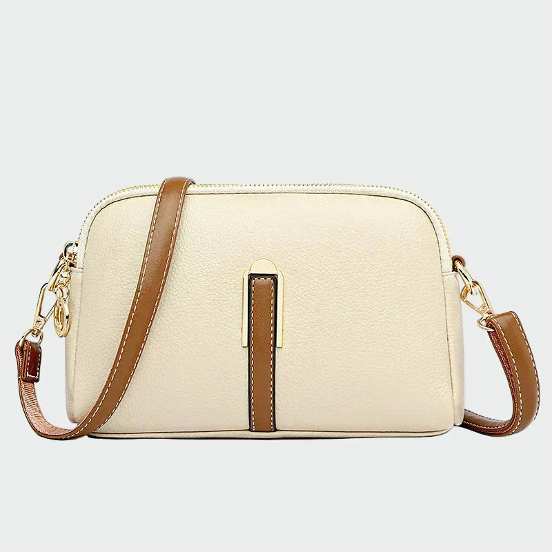 Bolsa de ombro de couro elegante