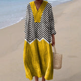 Xana - Vestido Zigzag com Contraste