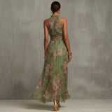 Filipa - Vestido Longo Halter Floral