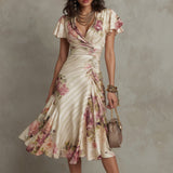 Aida - Vestido midi de cetim elegante