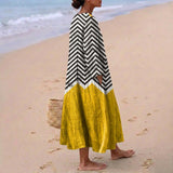Xana - Vestido Zigzag com Contraste