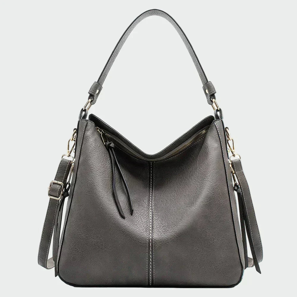 Bolsa hobo de couro clássica