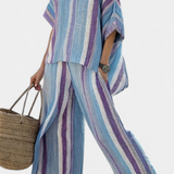 Laura - Conjunto Listras Malva