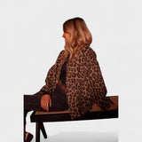 Rosa - Moderní kabát s leopardím vzorem