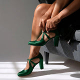 Joana - Sapatos de Salto com Tiras Cruzadas